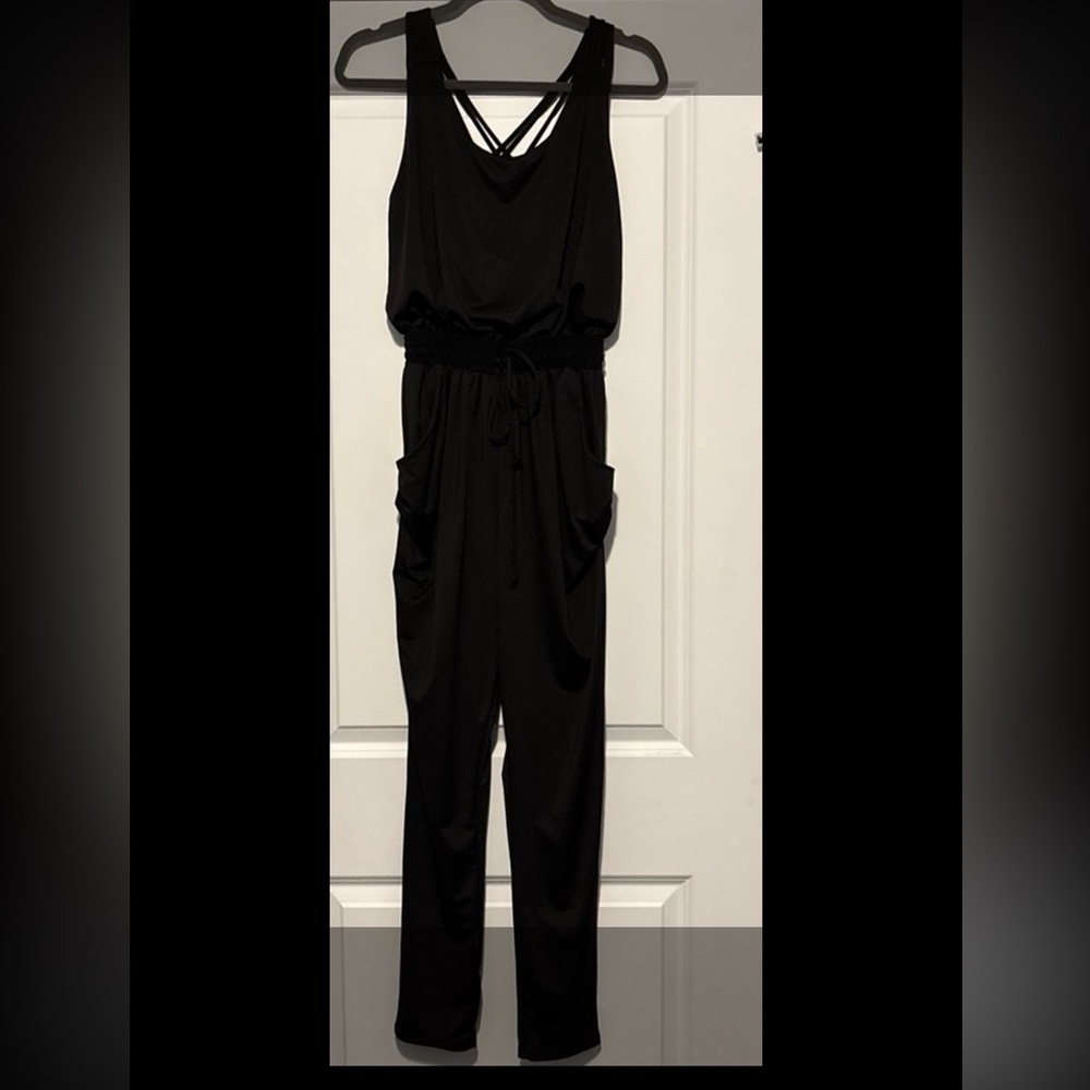 Sawyer Collection Sleek Black Jumpsuit